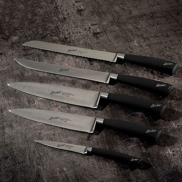 Messenset in leren blok, 5 delig - Berkel Elegance Zwart