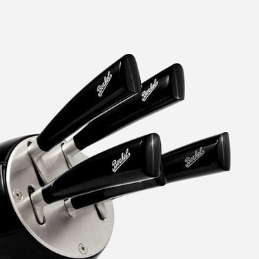 Messenset in leren blok, 5 delig - Berkel Elegance Zwart