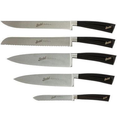 Messenset in leren blok, 5 delig - Berkel Elegance Zwart